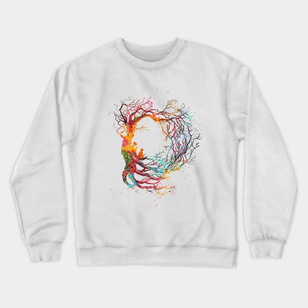 Children reading book Crewneck Sweatshirt by erzebeth